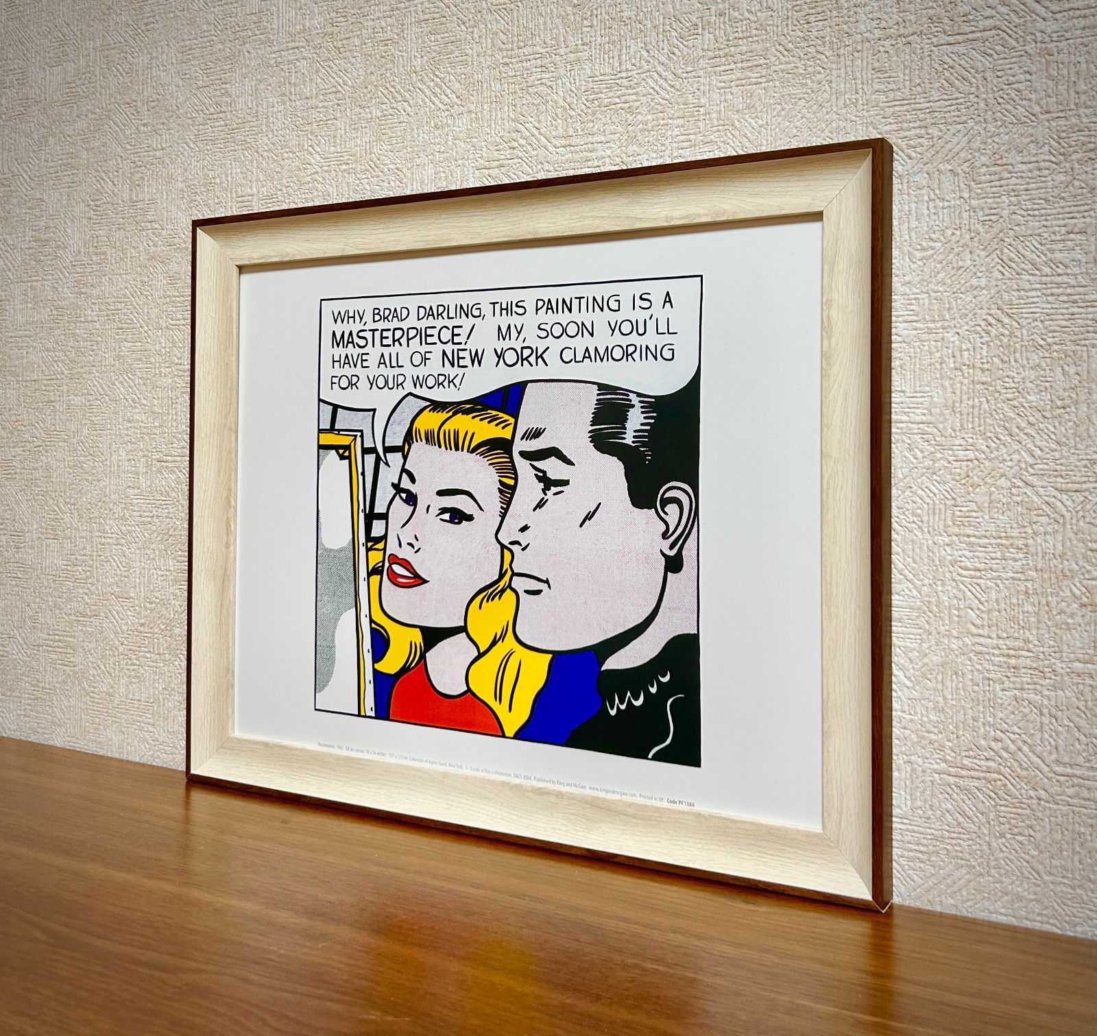 新品☆額縁付アートポスター☆ロイ・リキテンスタイン☆Roy