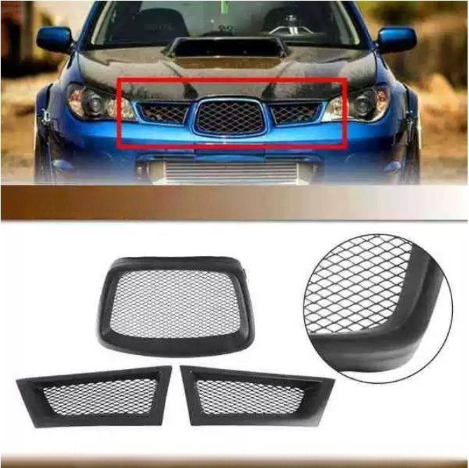 GDB/GDA フロントグリル インプレッサ WRX STI 後期 鷹目 WRX 02C塗装