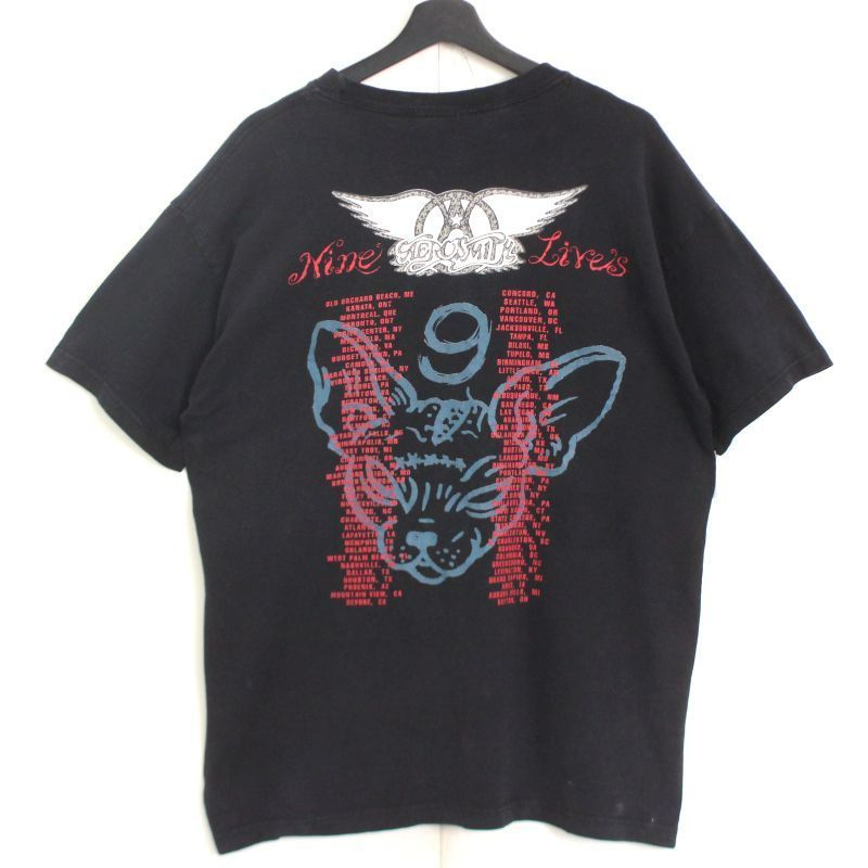00s エアロスミス giant ビンテージ　バンドTシャツ 90's GIANT AEROSMITH T-Shirts Made In USA BLACK/XL 90年代