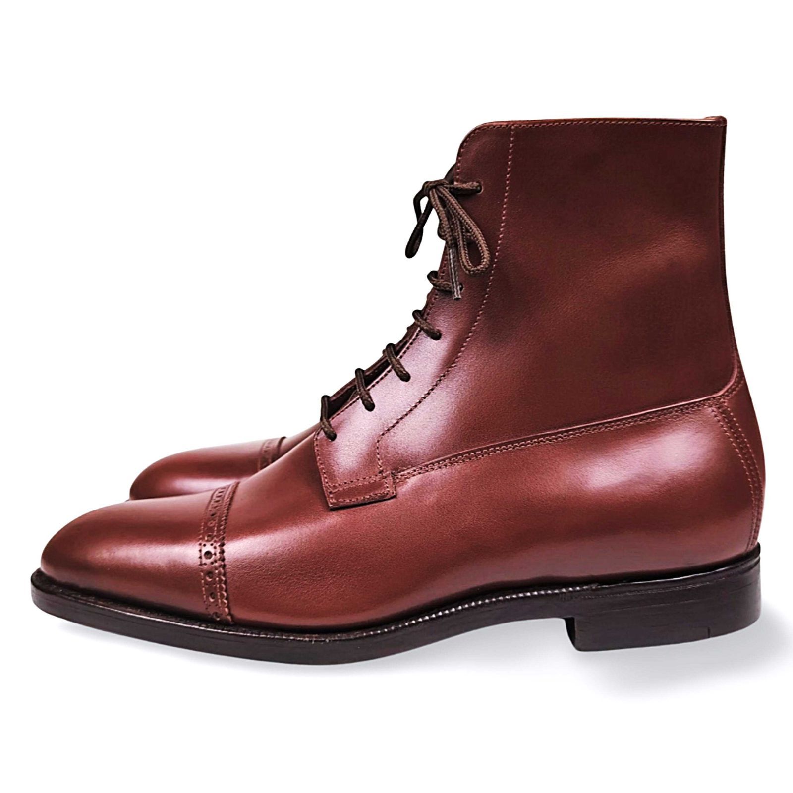 幻の シュナイダーブーツ パドックブーツ Chestnut ブラウン 52ラスト サイズ6.5 シューズBAG付属