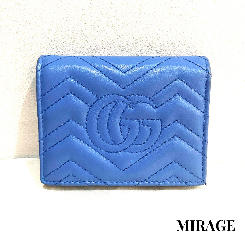 【SALE!】GUCCI グッチ ペールブルー 名刺入れ カードケース