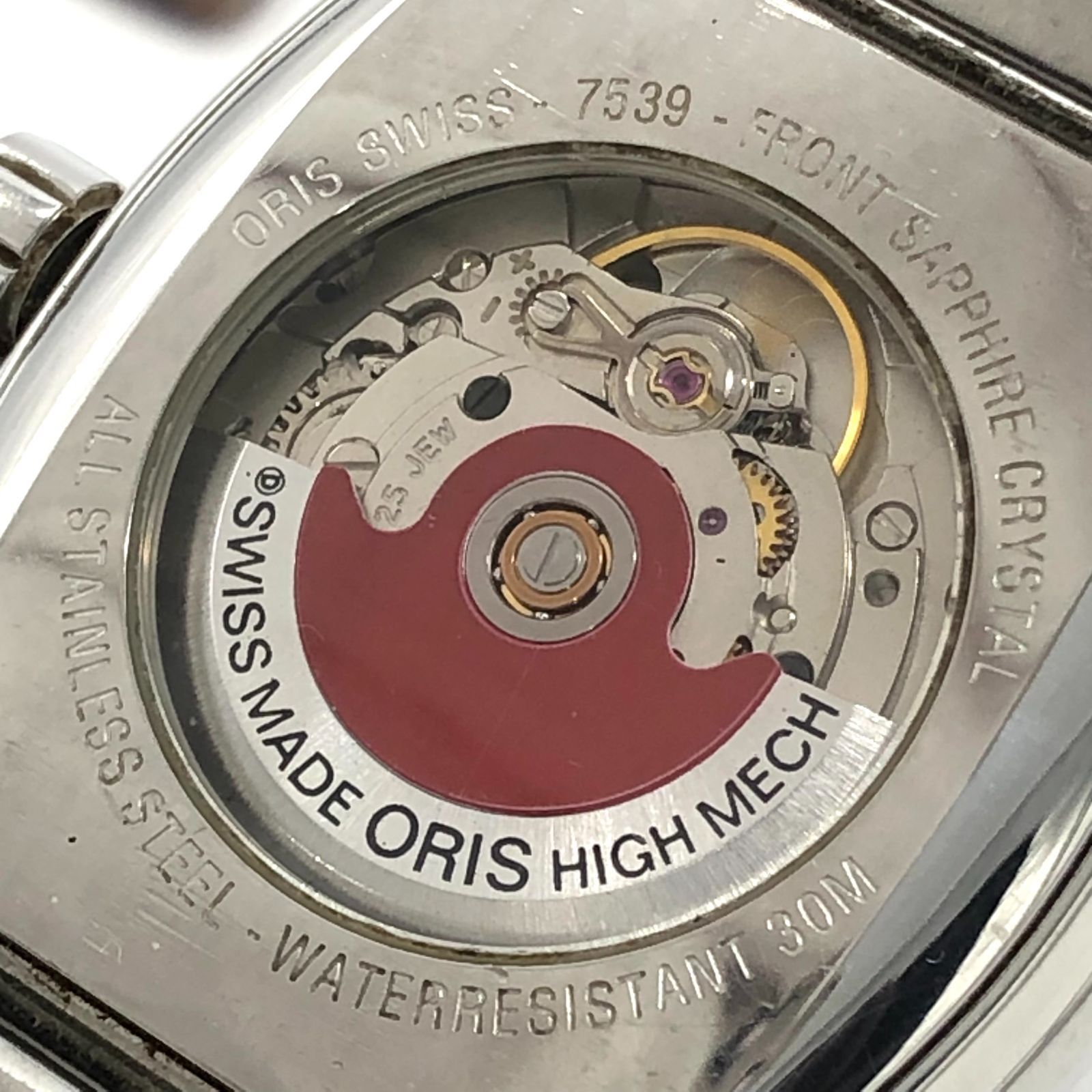 ▽【稼働品】ORIS/オリス マイルス デイデイト 7539 SS 黒文字盤 自動 