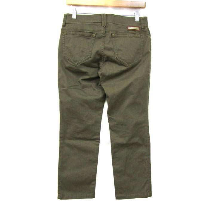 バーバリーロンドン ロングパンツ ストレッチ ブランド ボトムス ノバチェック レディース 40サイズ こげ茶 BURBERRY