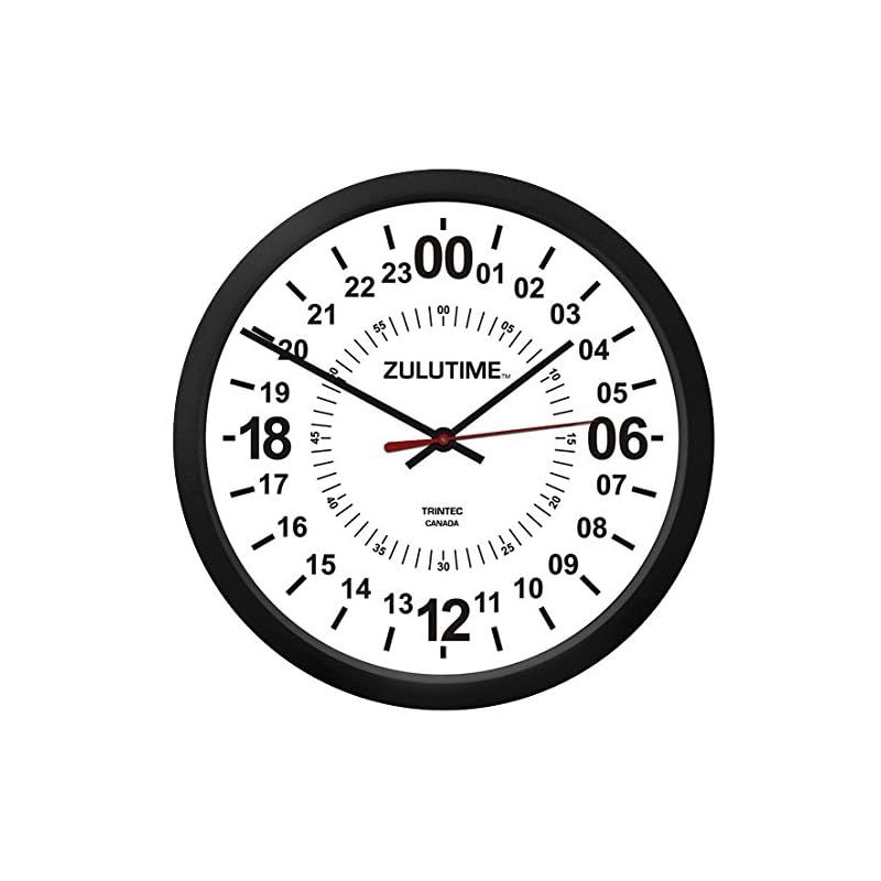 トリンテック TRINTEC ズール Zulu Time 壁掛時計 白 ２４時間 － １０” 24時間時計 0