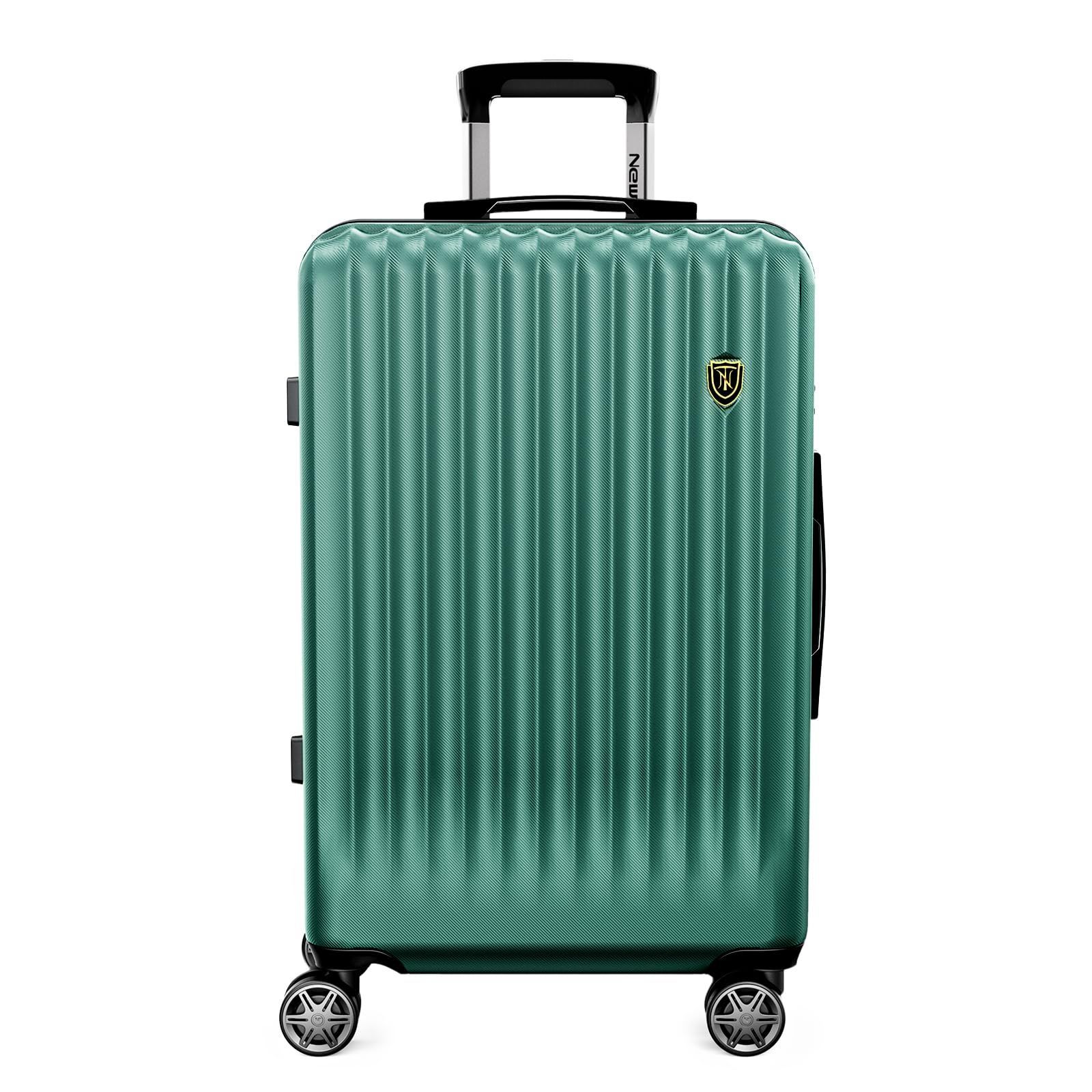 数量 Mサイズ 60L 4-7泊 大型 キャリーケース YKKファスナー キャリーバッグ ABS PC スーツケース 耐衝撃 超軽量静音 ダブルキャスター TSAローク Trip ファスナータイプ 旅行 ビジネス New 出張 入院 グリーン色
