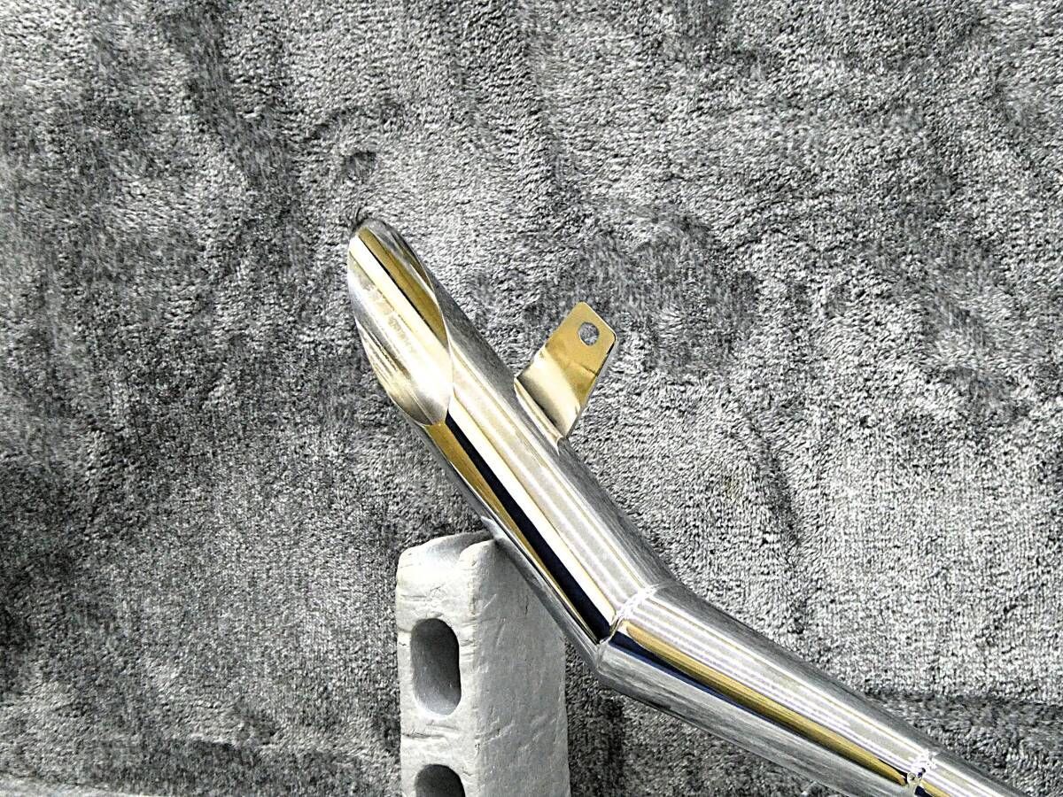 GN125 侍 ハス切り ショート管 メッキ60.5π/斜めカット 鉄管 GN125H