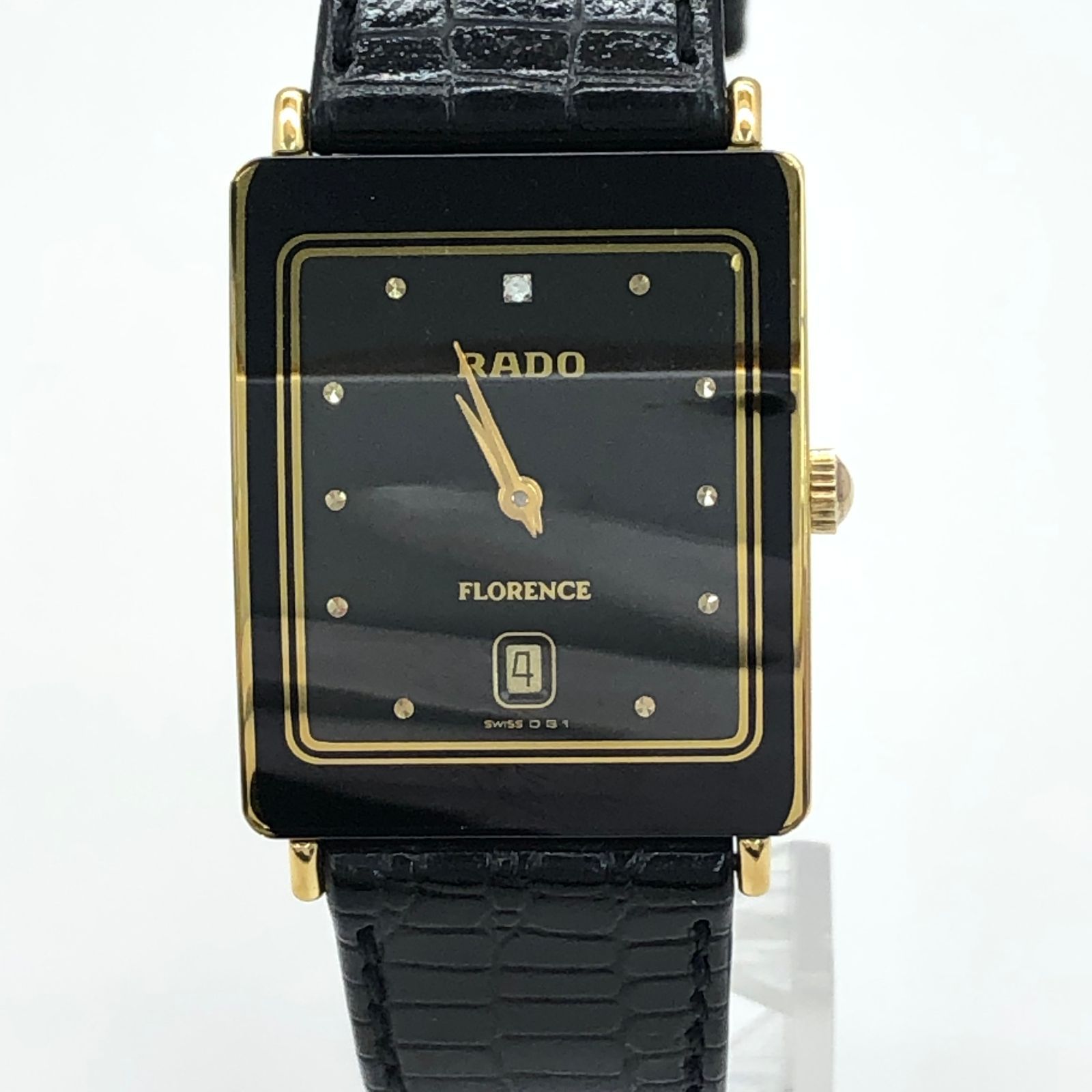 RADO sapphire crystal レディース腕時計 黒×ゴールドカラー