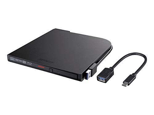 BUFFALO BDXL対応 USB3.0用ポータブルブルーレイドライブ スリムタイプ ブラック BRXL-PT6U3-