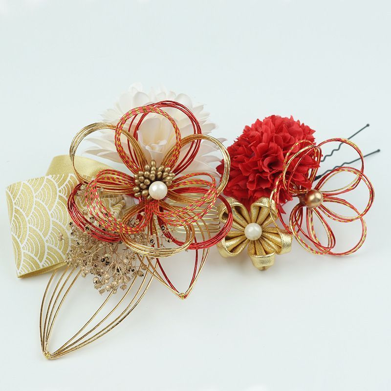 全新品】髪飾り ヘアアクセサリー 造花 ヘッドドレス 成人式