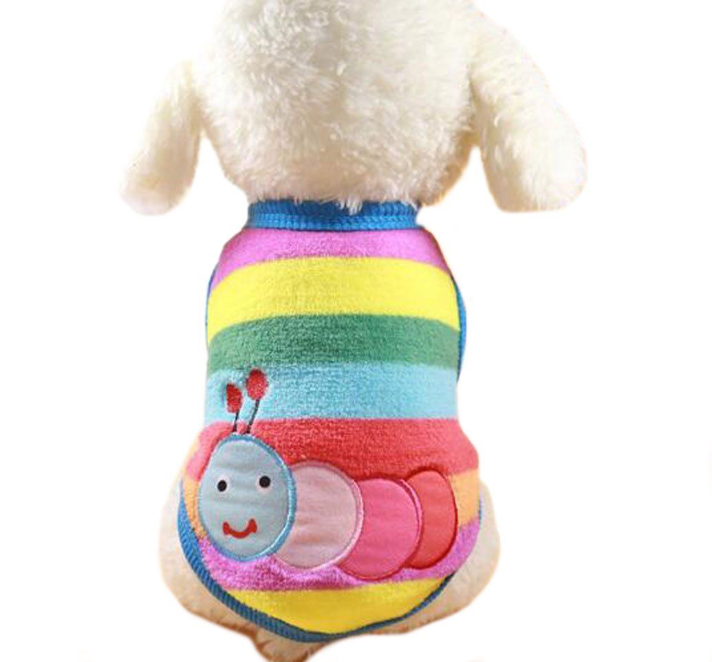 迅速発送】ふく福 可愛い ペット犬服 Tシャツ 秋冬衣装 柔らかい