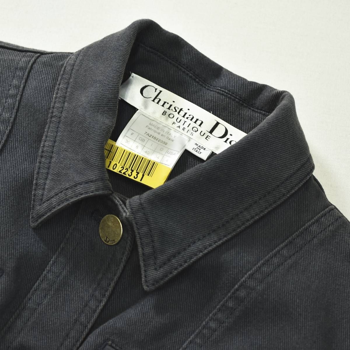 ガリアーノ期Christian Dior トロッター デニムジャケット ブルゾン ガリアーノ期Christian Dior トロッター デニムジャケット