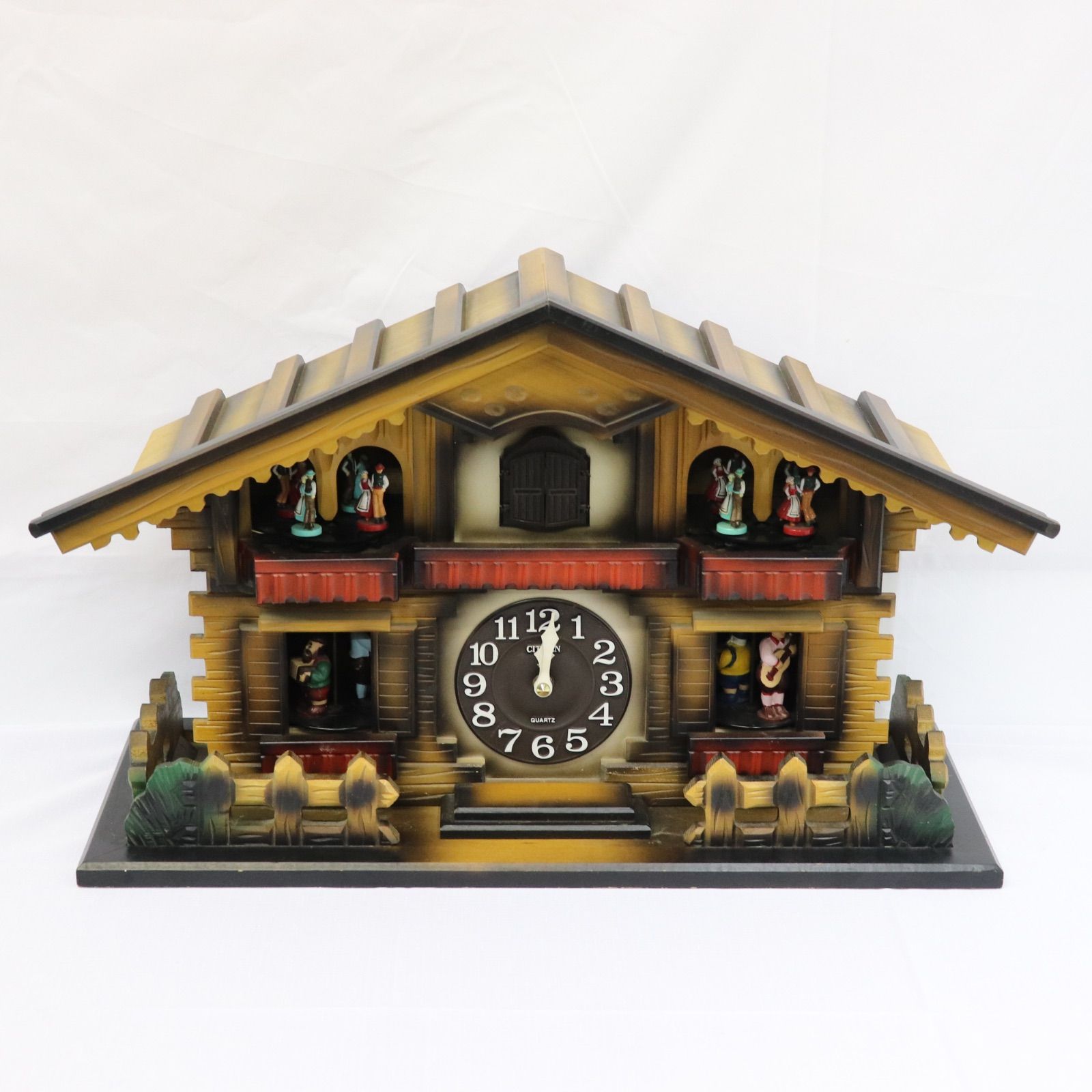 希少✨️レア✨️CITIZENシチズン ハト時計 置時計 4RS609-0 動作確認済】CITIZEN シチズン ハト時計 4RS609-0からくり時計