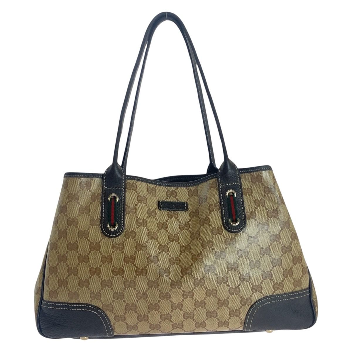 GUCCI グッチ シェリーライン GGクリスタル ベージュ ブラウン 