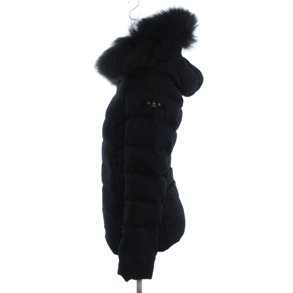 TATRAS SPERANZA フーデット ダウンジャケット ラクーンファー 黒