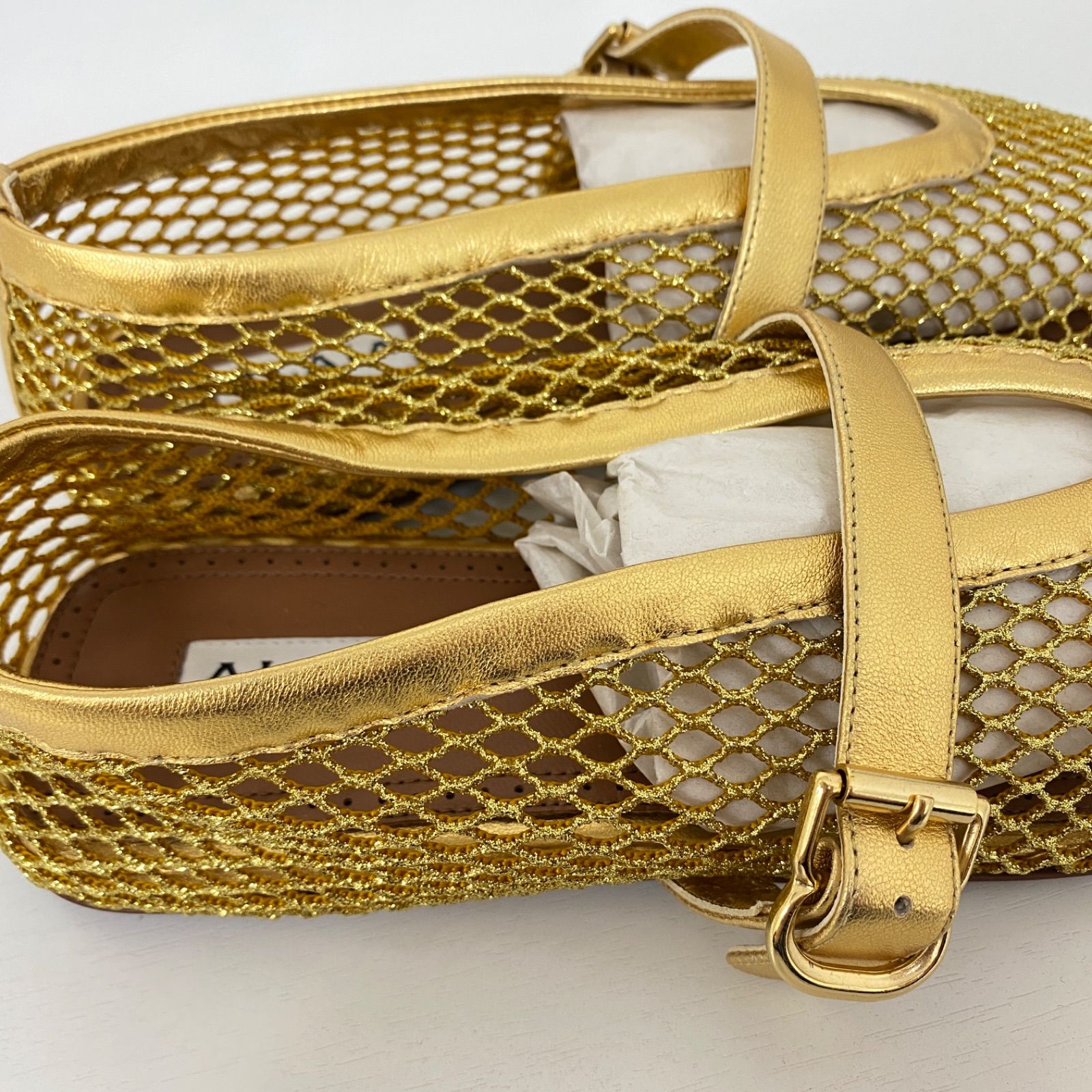 ✨美品✨ ALAIA アライア メッシュ フラットパンプス サンダル
