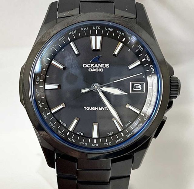 カシオ [CASIO]オシアヌス<BR>OCW-T100TD用チタンバンド 飛びだし