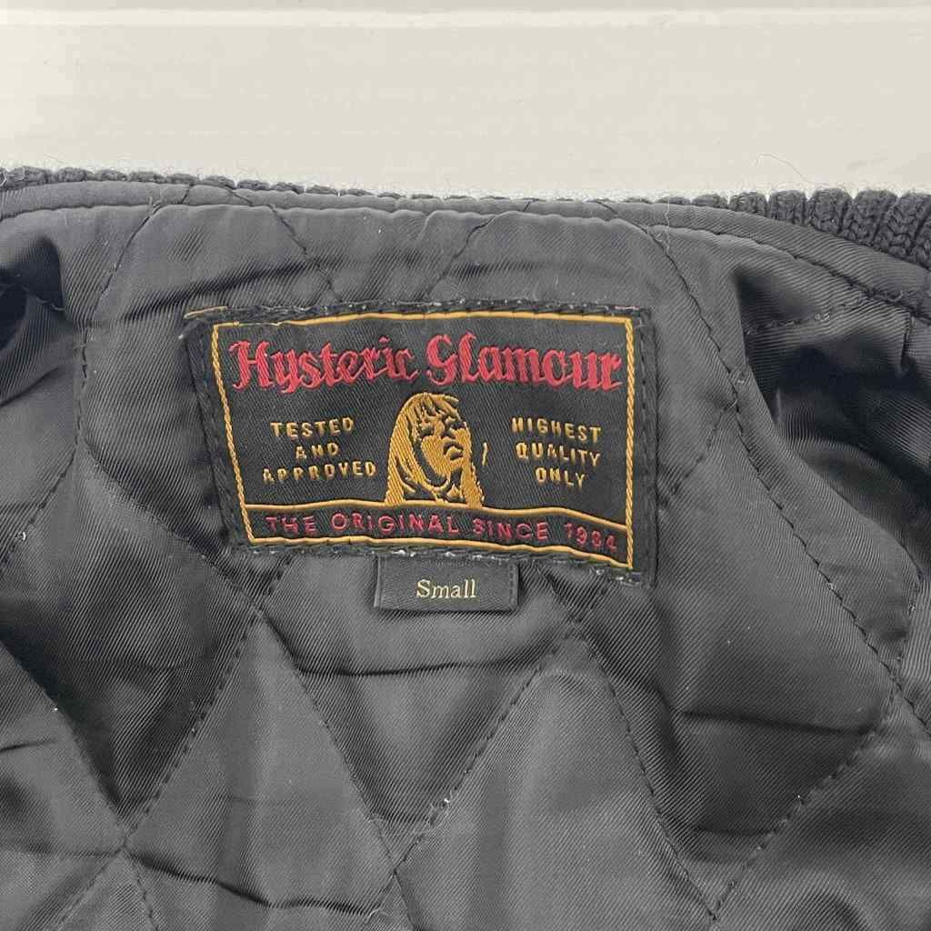 Hysterics ヒステリックグラマー スタジャン 袖レザー ウール ワッペン ヒステリックグラマー HYSTERIC GLAMOUR 14AW H COLLEGE