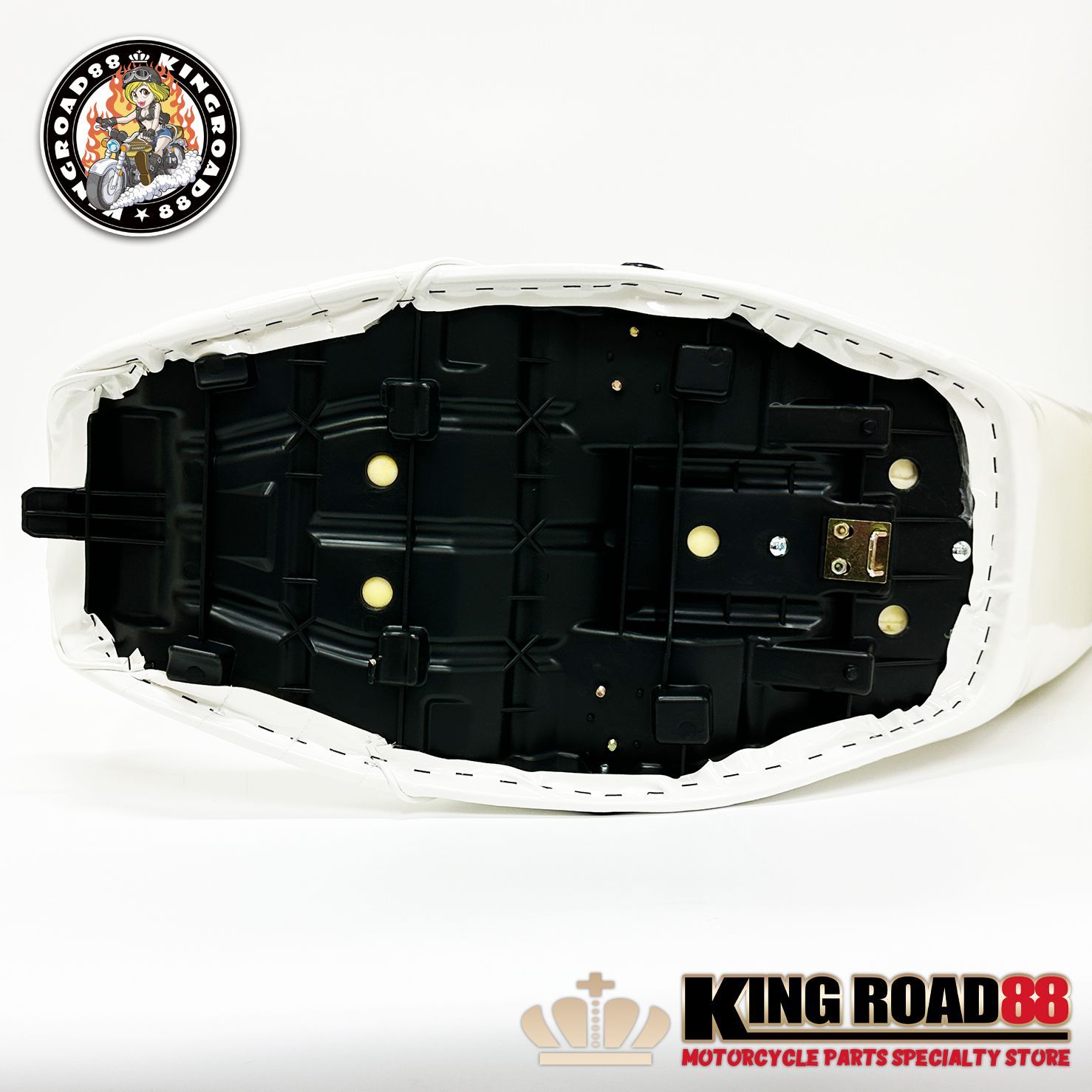 ゼファー750 猫背シート 未使用 白 純正ベース チョビ3段 RS 在庫少