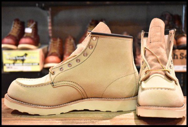 11E 10年 レッドウィング 8173 スエード アイリッシュセッター ホーソーン ラフアウト モックトゥ ブーツ redwing HOPESMORE FD481