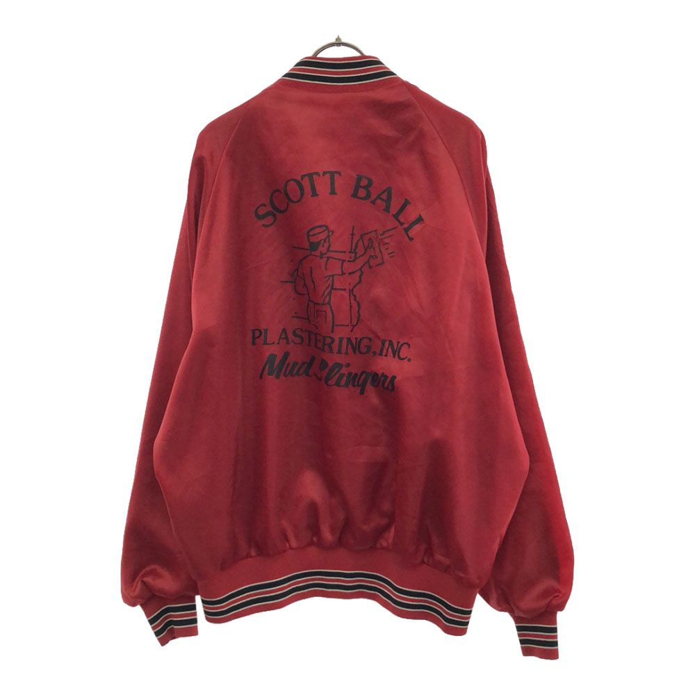 プラジャック 80s USA製 プリント スタジャン XL レッド Pla-Jac