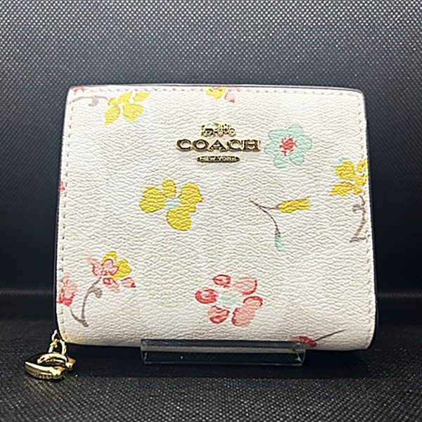 COACH コーチ スナップウォレット シグネチャーキャンバス マイフラワー - メルカリ