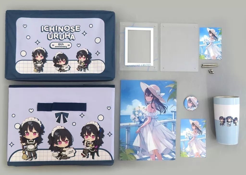 中古】グッズセット 一ノ瀬うるは 6周年記念グッズセット 「バーチャル