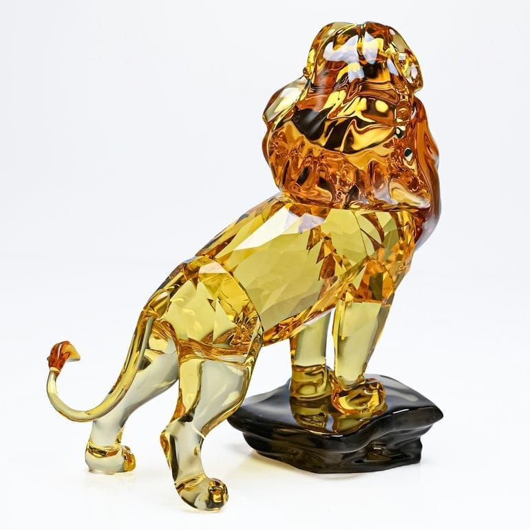 スワロフスキー SWAROVSKI クリスタルフィギュア フィギュリン Disney ディズニー The Lion King Mufasa  ライオンキング ムファサ ブラウン ゴールド 5680764 インテリア オブジェ 置物 - メルカリ