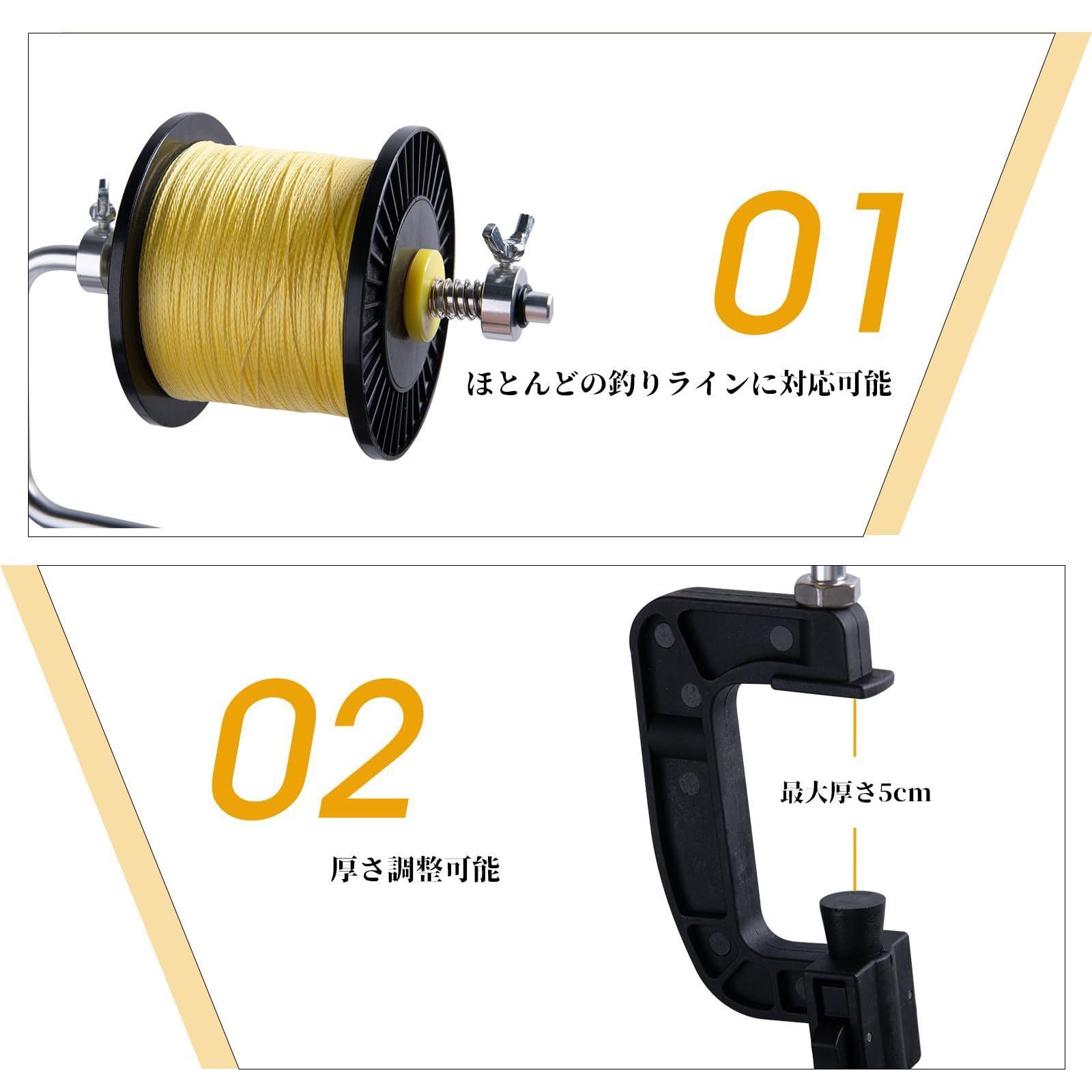 新着商品】Goture 糸巻き機 釣りライン巻 巻取り ラインワインダー 