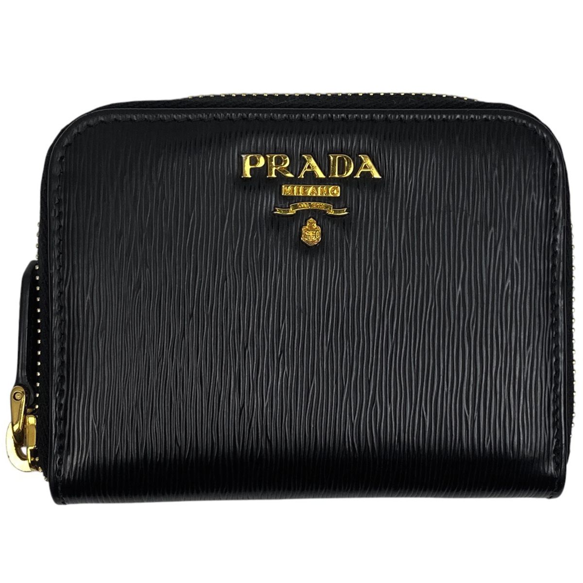 プラダ PRADA ロゴ ラウンドファスナーコインケース ラウンド