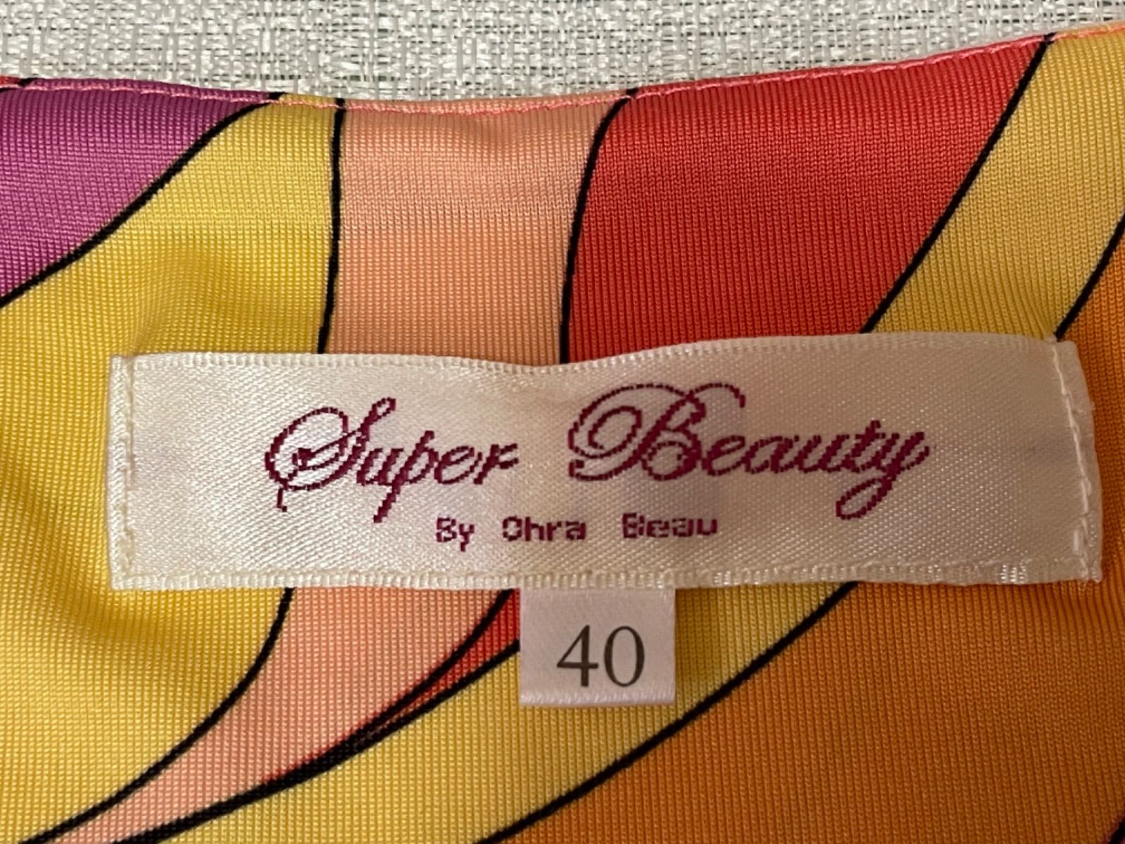 美品■スーパービューティー Super Beautyワンピース サイズ40 M
