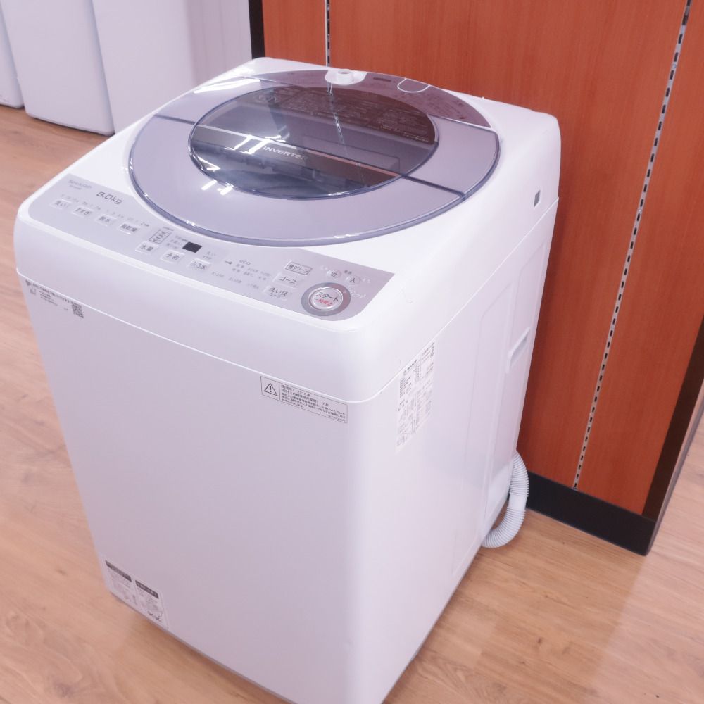 SHARP シャープ 全自動洗濯機 縦型 ES-GV8B 8.0kg - メルカリ