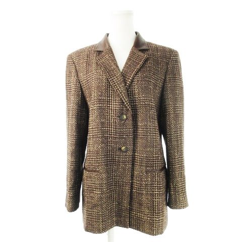 トラサルディ TRUSSARDI ジャケット テーラード ツイード 総裏地 