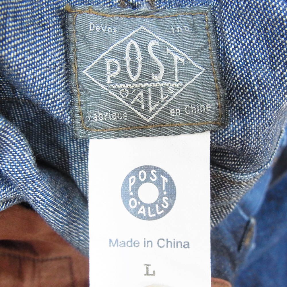 POST OVERALLS ポストオーバーオールズ 3319-8DI E-Z Chinois De