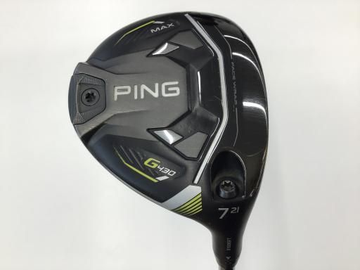 PING ピン G430 MAX 7W 21° ツアーAD F75S PING ピン G430 MAX フェアウェイウッド TOUR CHROME 75 右用