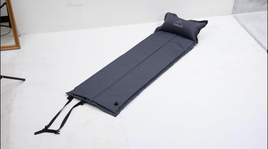 枕一体型 エアマット2個セット 自動膨張 連結式 - 寝袋
