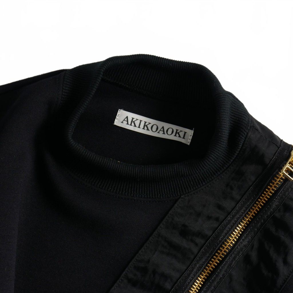 アキコアオキ AKIKOAOKI マットスウェットトップス ドロップショルダー  