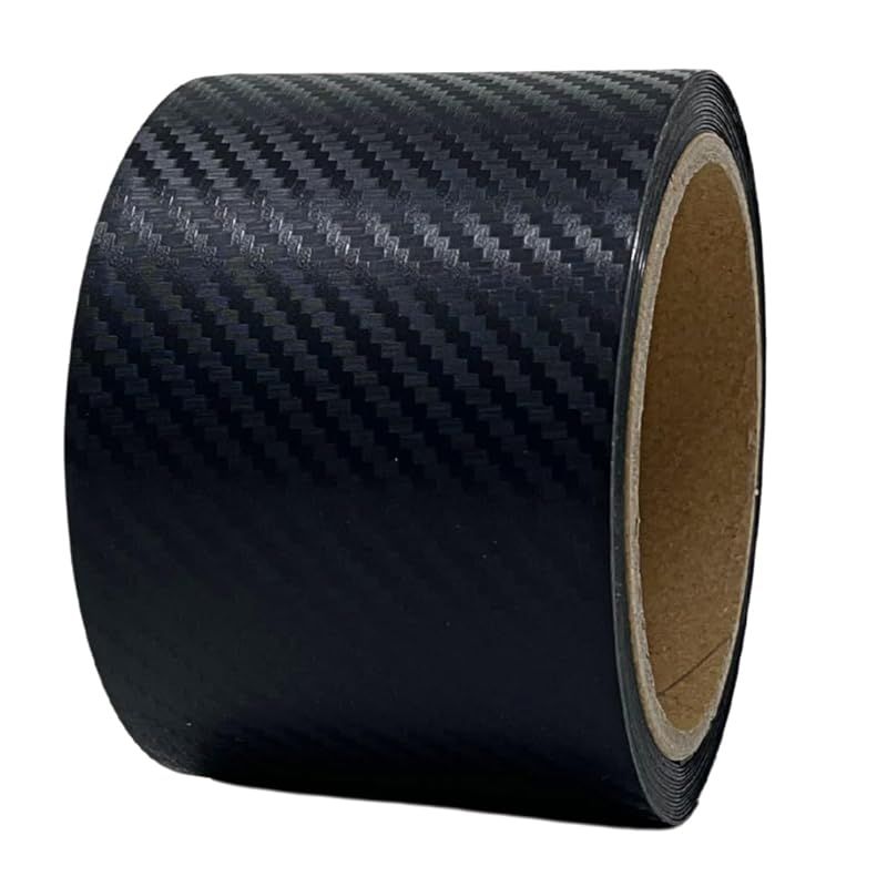 ハッピークロイツ テープ式 ボディ プロテクション カーラッピング フィルム 樹脂用 7cm幅 × 4m 樹脂用カーボンブラック HZ4138 0