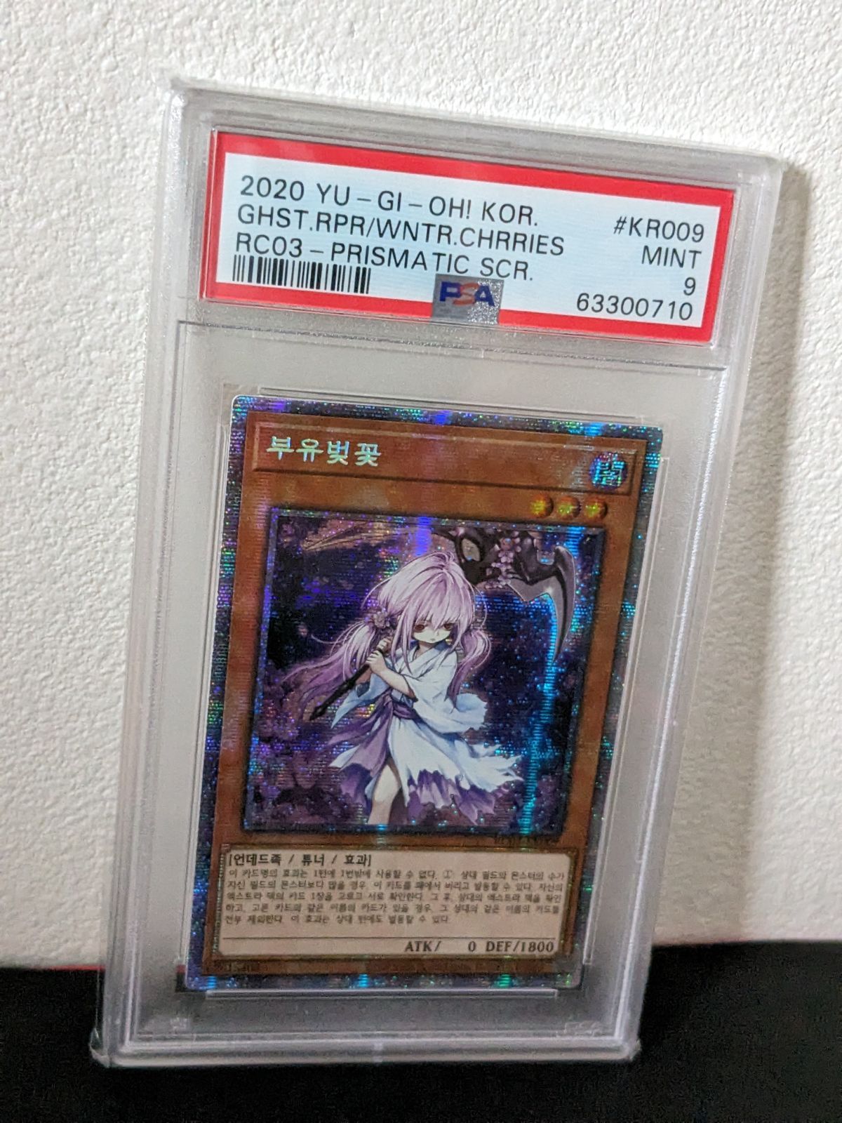 遊戯王 韓国版 浮幽さくら PSA9 プリズマティックシークレット