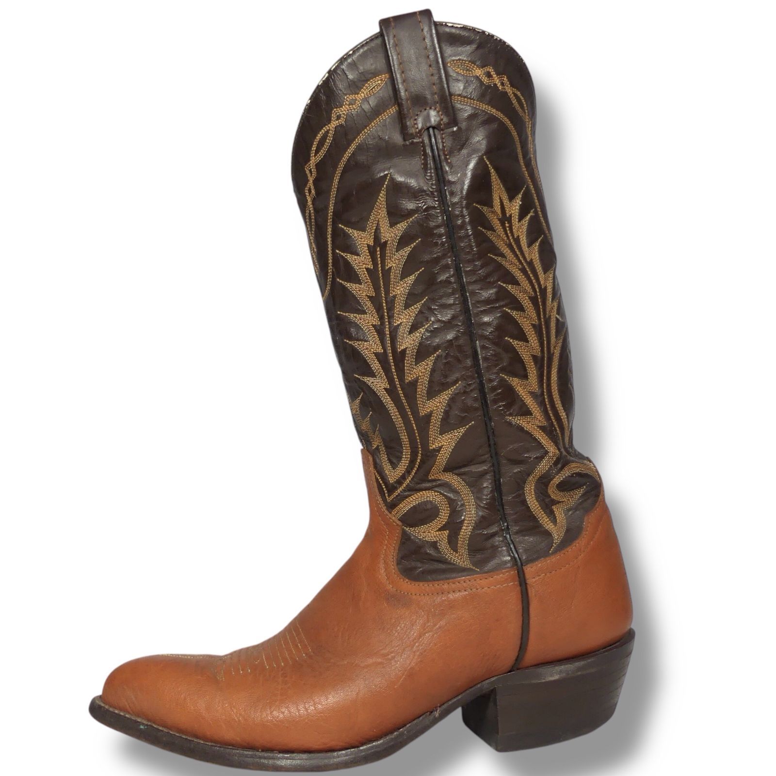 アメリカ製 ウエスタンブーツ Tony Lama 26 トニーラマ 茶 8D ロング 