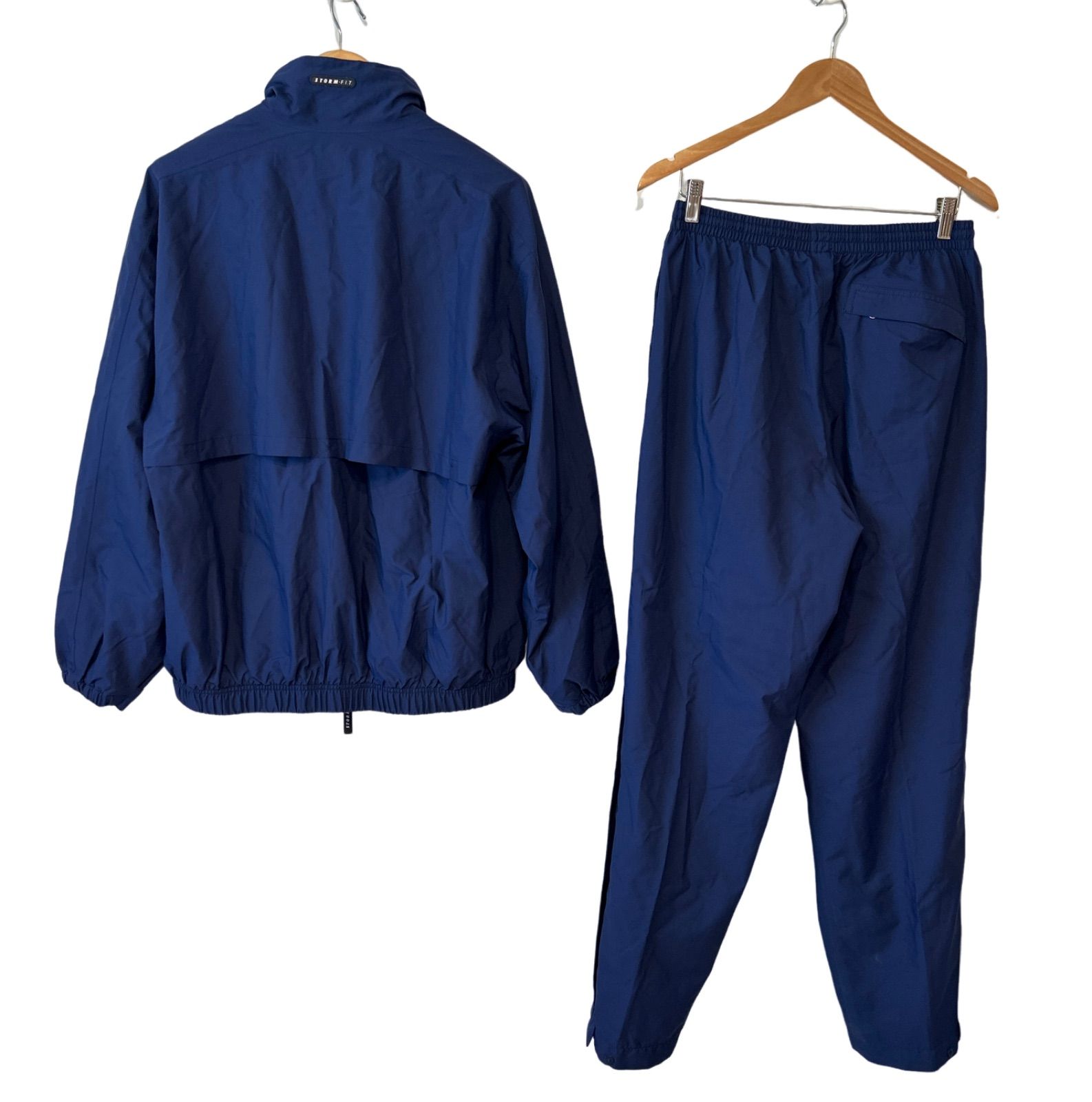 Z1509 NIKE ナイキ レインウェア セットアップ 上下 メンズ ブルー 青 Lサイズ