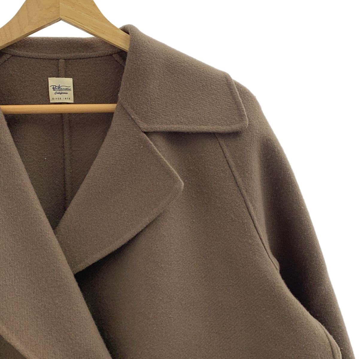 Ron Herman ロンハーマン ウール ナイロン ワイドPコート S ブラウン レディース