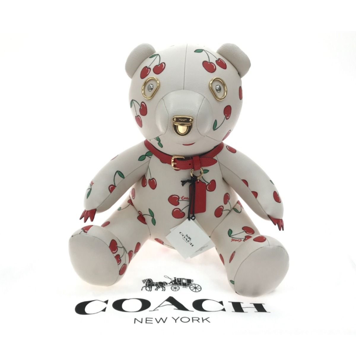 ▽▽COACH コーチ コレクティブル ベア・ハート チェリー プリント 