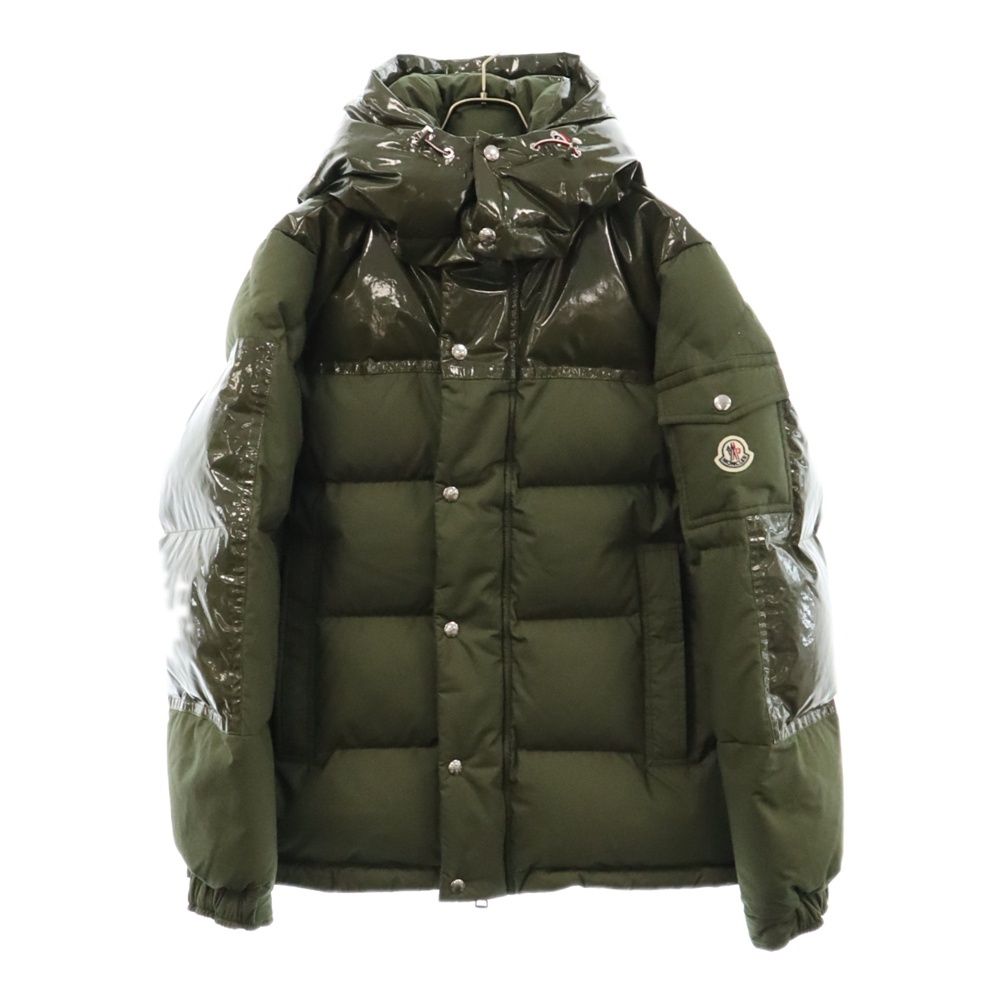 MONCLER (モンクレール) 22AW CHARDON GIUBBOTTO シャルドン エナメル切替 ダウンジャケット カーキ  H20911A00120 5965Q - メルカリ