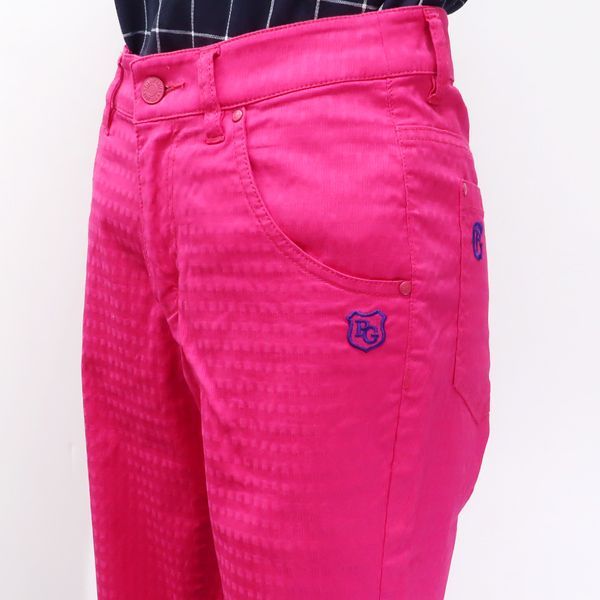 PEARLY GATES ピンク ノースリーブ M PEARLY GATES ノースリーブポロシャツ / パンツ セット売り