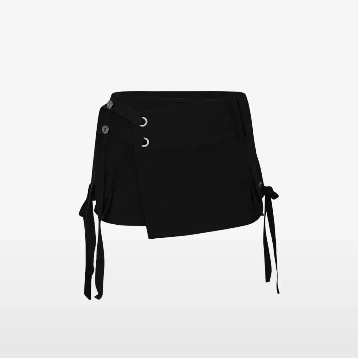 PAIN OR PLEASURE ペインオアプレジャー TINA BUCKLE CARGO SKIRT black