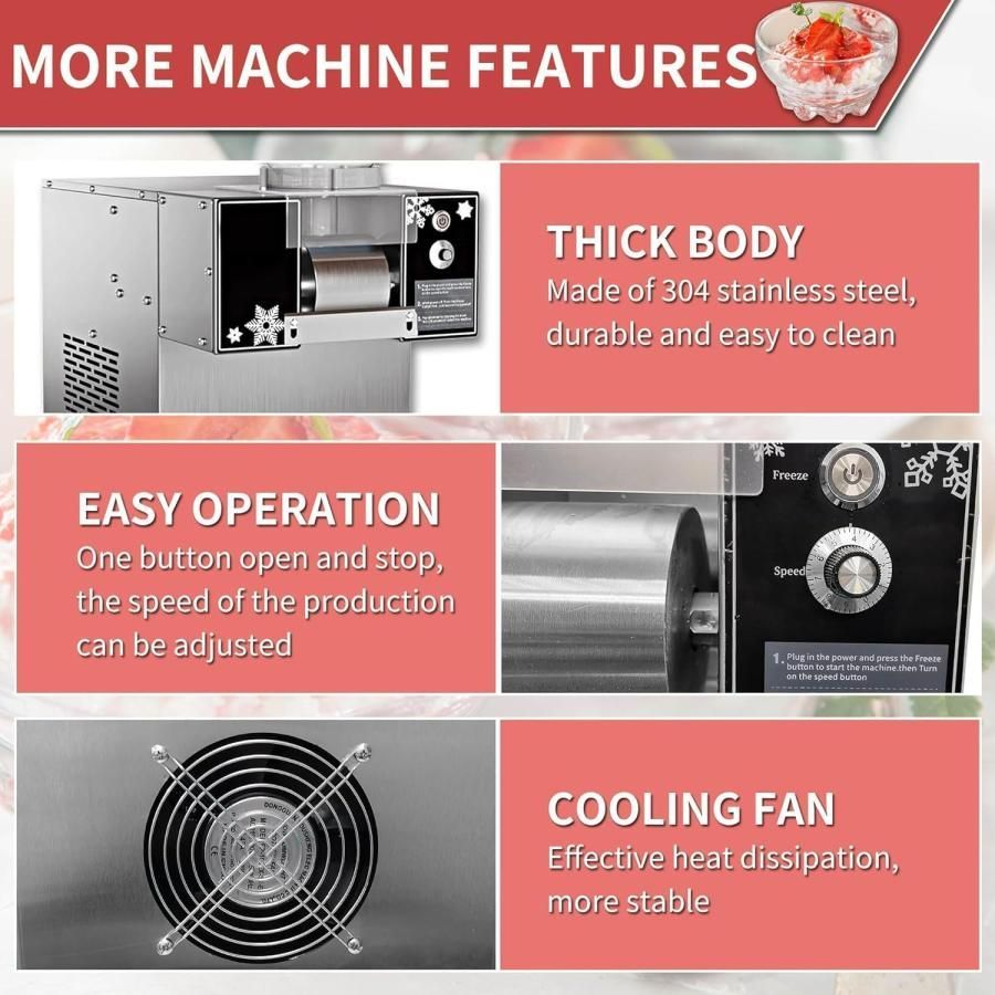 【冬でも利益が出せるレシピ有】食品衛生法クリア済氷のいらないかき氷機120kg機 冬でも利益が出せるレシピ有】食品衛生法クリア済氷のいらないかき氷