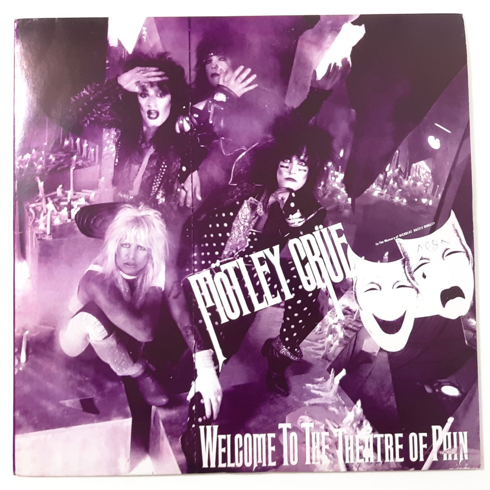 MOTLEY CRUE WELCOME TO THE THEATRE OF PAIN 2LP モトリー・クルー
