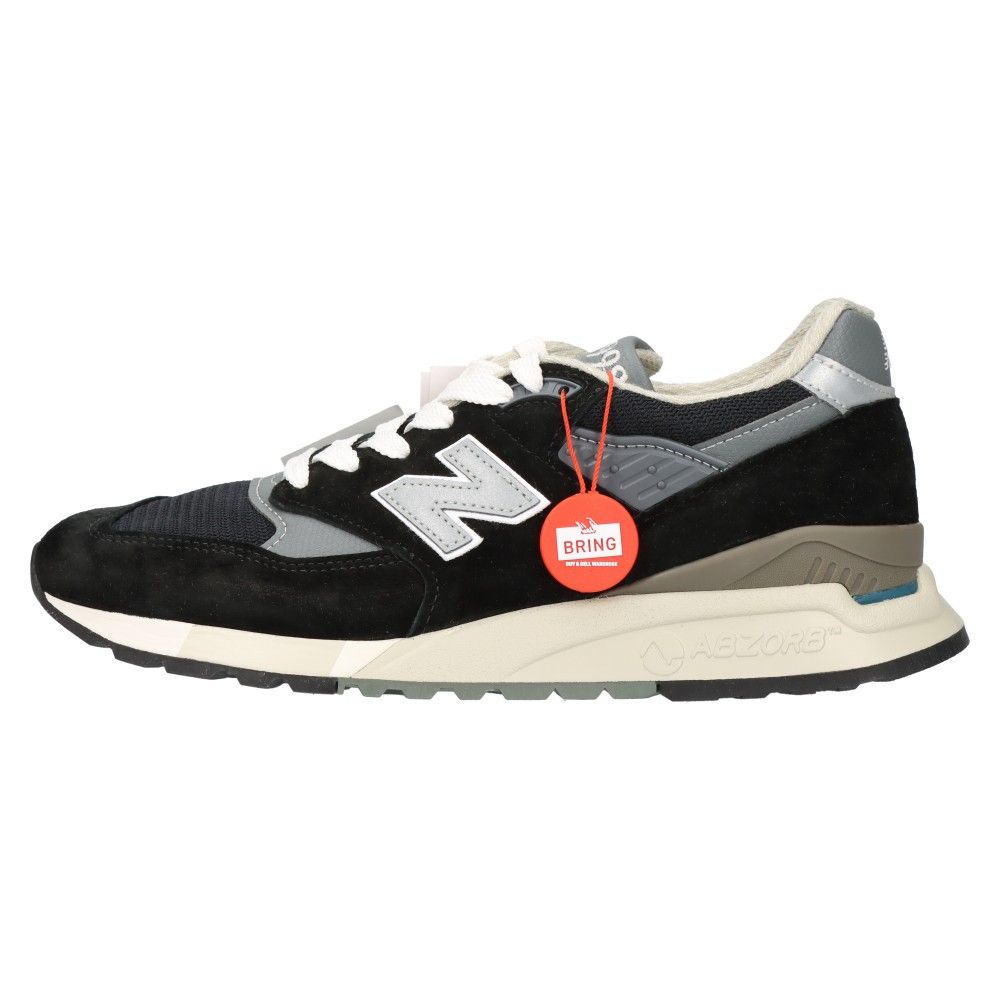 New Balance (ニューバランス) 998 ローカットスニーカー U998BL ブラック US8.5/26.5cm