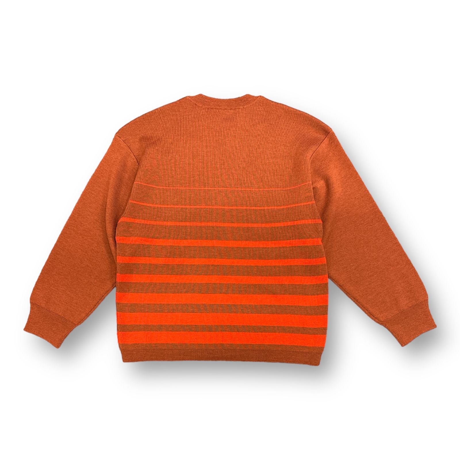 定価49500円 新品 NEONSIGN Changes sweater チェンジズ セーター オーバーサイズ ボーダー ニット ネオンサイン  N1616 BRICK/ORANGE - メルカリ