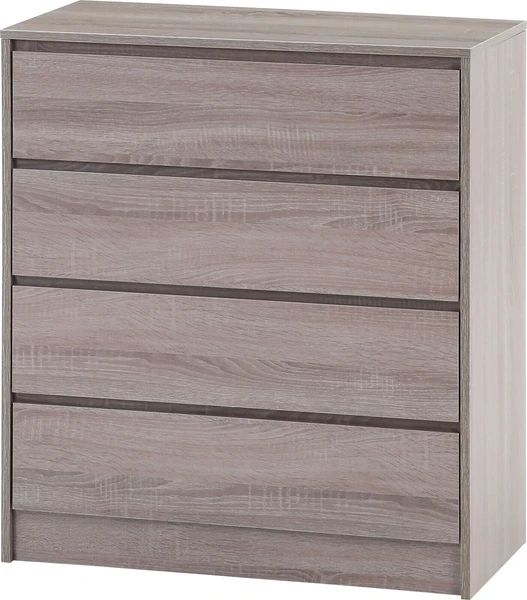 送料無料 部屋に馴染む ナチュラル 工具不要4段チェスト 北欧風 収納 キャビネット